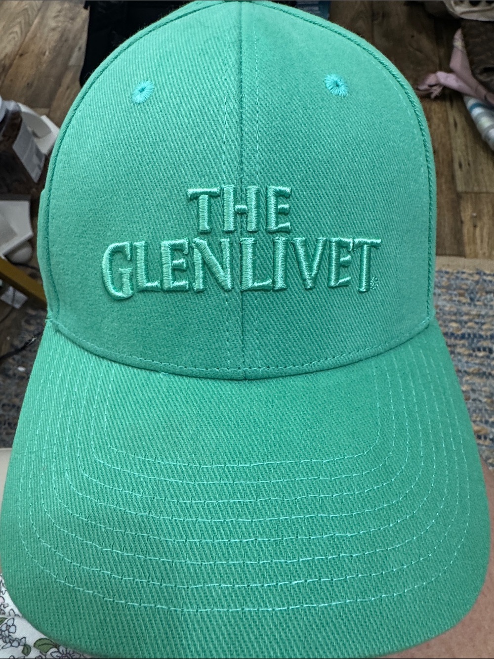 Embroidered Mint Green Baseball Cap